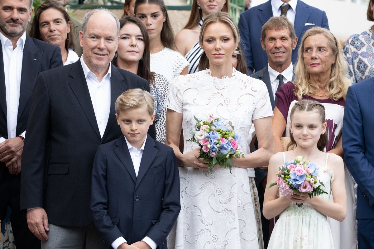 MONACO, MONACO - SEPTEMBER 06: (EDITOR'S NOTE : NO TABLOIDS WEB & PRINT, NO DAILY MAIL, NO DAILY MAIL GROUP, NO BILD, NO CHI, NO VOICI, NO CLOSER)  Prince Albert II of Monaco, Princess Charlene of Monaco, Prince Jacques of Monaco and Princess Gabriella of Monaco attend The "U CavagnÃ«tu" - Traditional Monegasque Picnic on September 06, 2025 in Monaco, Monaco. (Photo by David Niviere/SC Pool - Corbis/Getty Images)