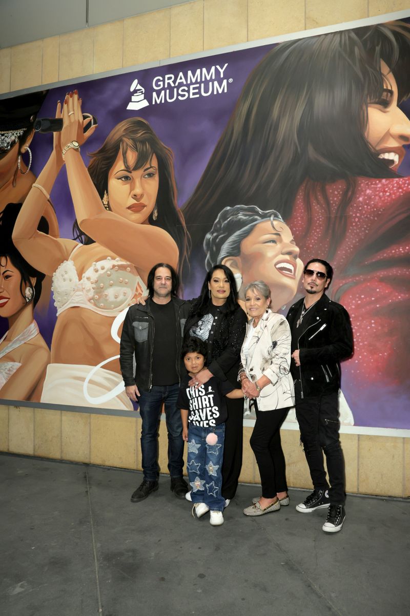 (L-R) Jason Thomas Gordon, St. Jude patient, Suzette Quintanilla, Marcella Quintanilla and Chris Perez