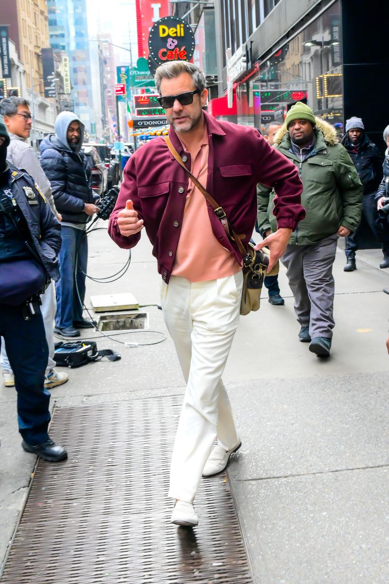 NEW YORK, NEW YORK - MARCH 04: Actor Joshua Jackson is seen outside "Good Morning America" on March 04, 2025 in New York City. (Photo by Raymond Hall/GC Images)