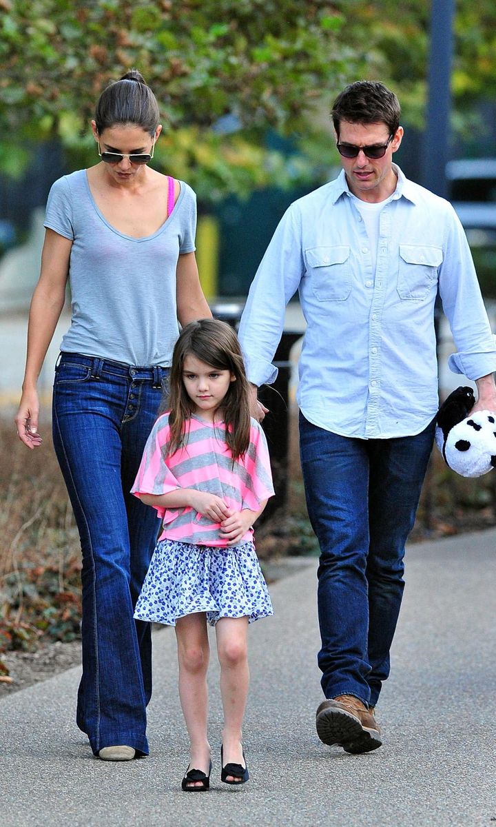 Tom Cruise, Katie Holmes & Suri Visit The Schenley Plaza Carousel