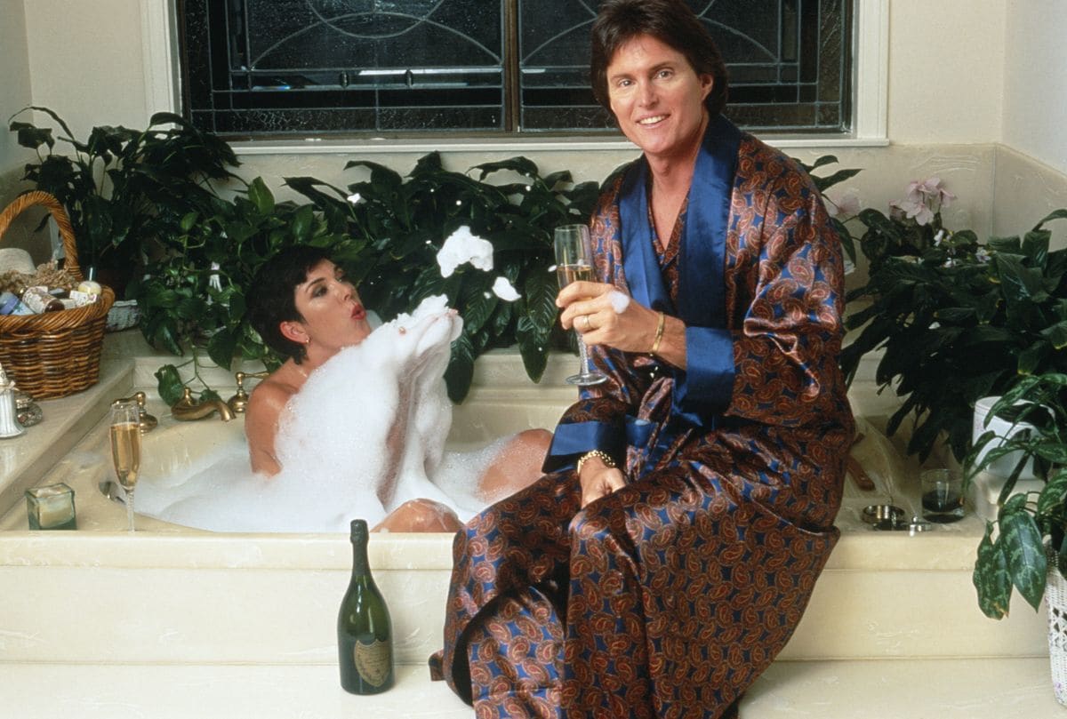  Bruce Jenner and his former partner Kris Jenner in 1991. (