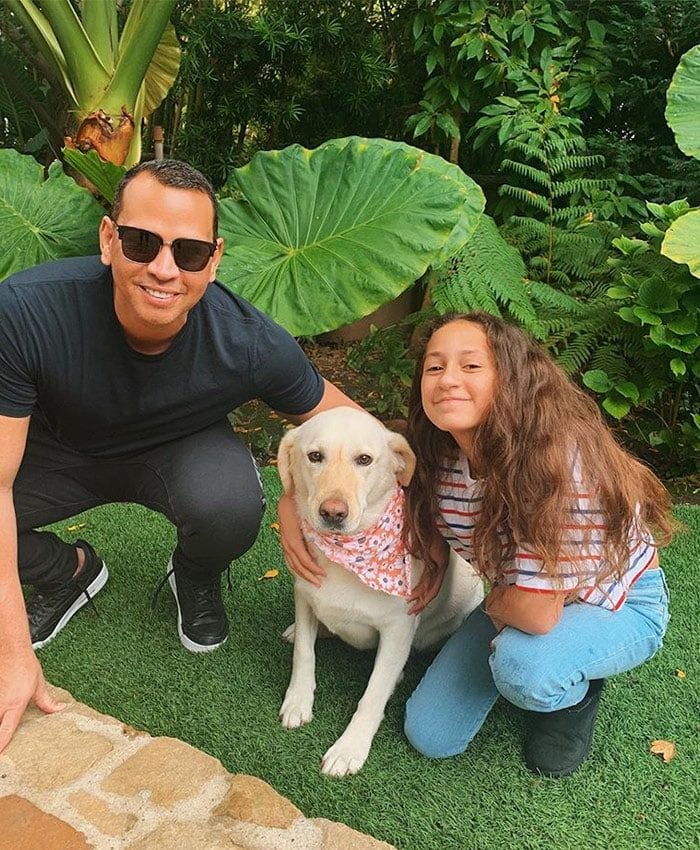 Alex Rodriguez, puppy, Emme Muniz