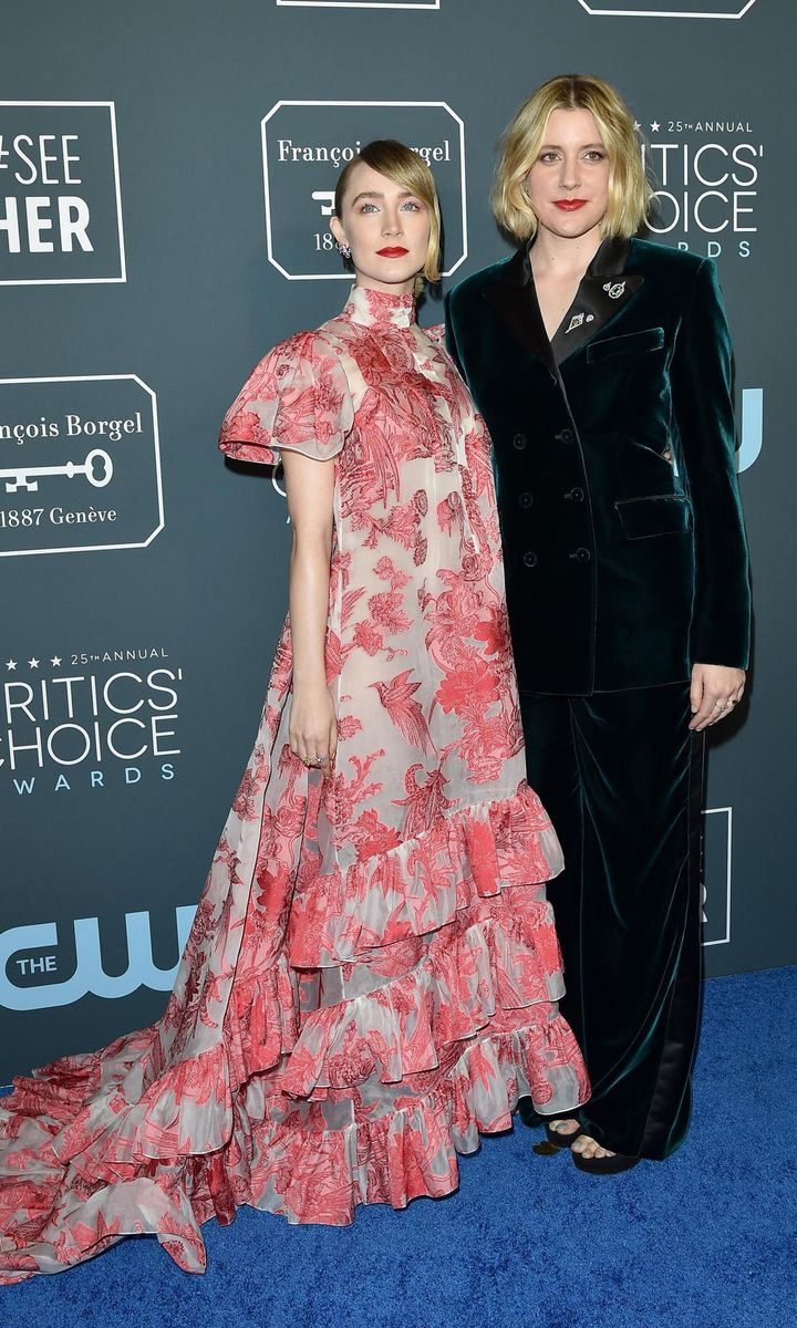 Saoirse Ronan Greta Gerwig Critic Choice Awards red carpet