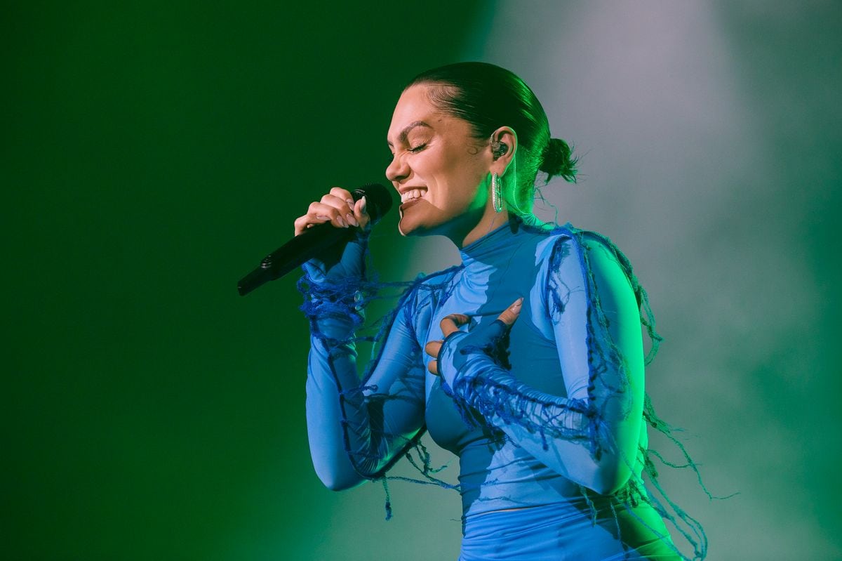 Jessie J performs live on stage at Espaco Unimed on April 30, 2024 in Sao Paulo, Brazil. 