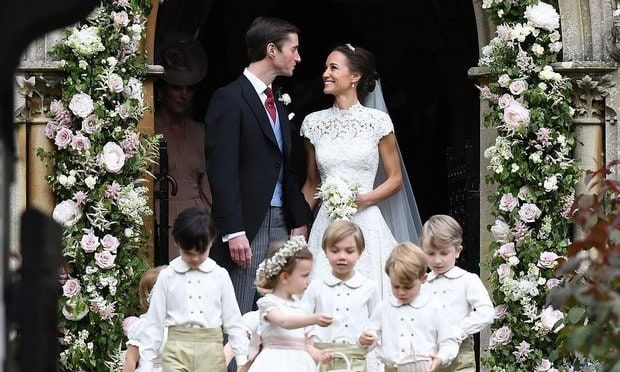 Pippa's special day to James Matthews had high-profile guests including Princess Eugenie, Roger Federer and more.
Photo: Getty Images