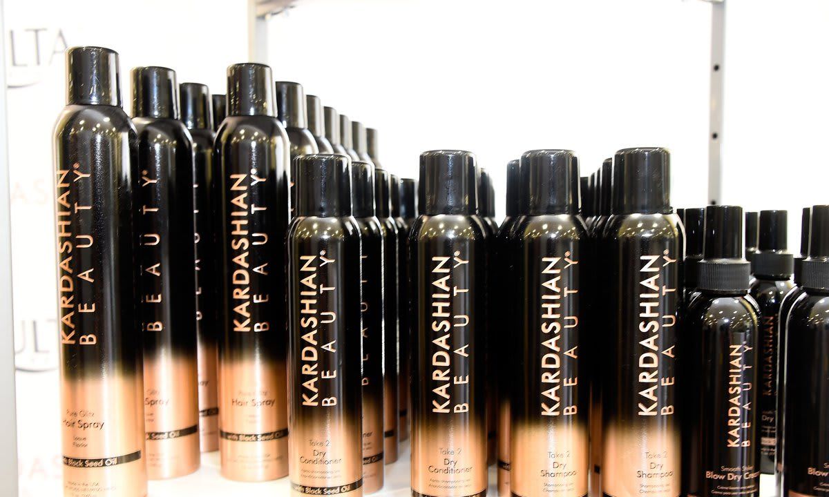 Khloe Kardashian Appears At ULTA Beauty's West Hills Store To Promote Kardashian Beauty Hair Care And Styling Line