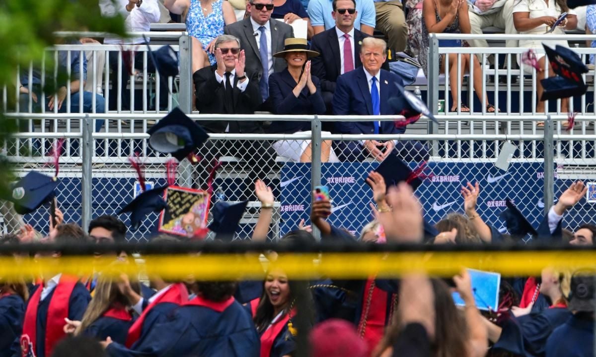 TOPSHOT US POLITICS TRUMP BARRON EDUCATION