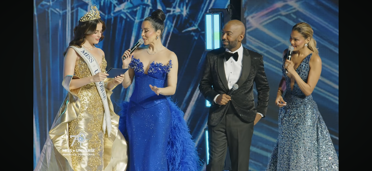 The Mexican beauty queen made history by becoming the first reigning Miss Universe to conduct the live question-and-answer portion of a beauty pageant