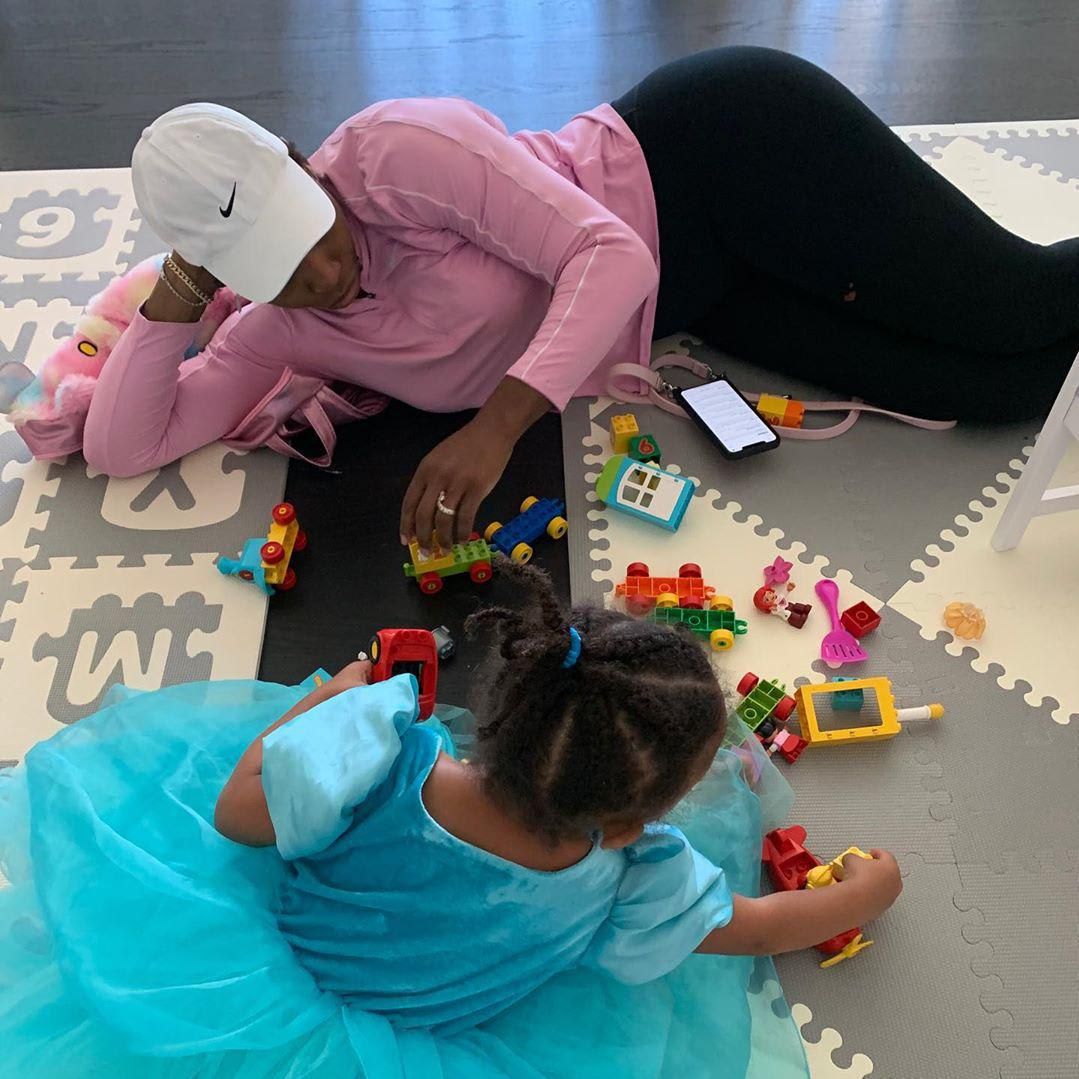 olympia ohanian and her mother serena williams