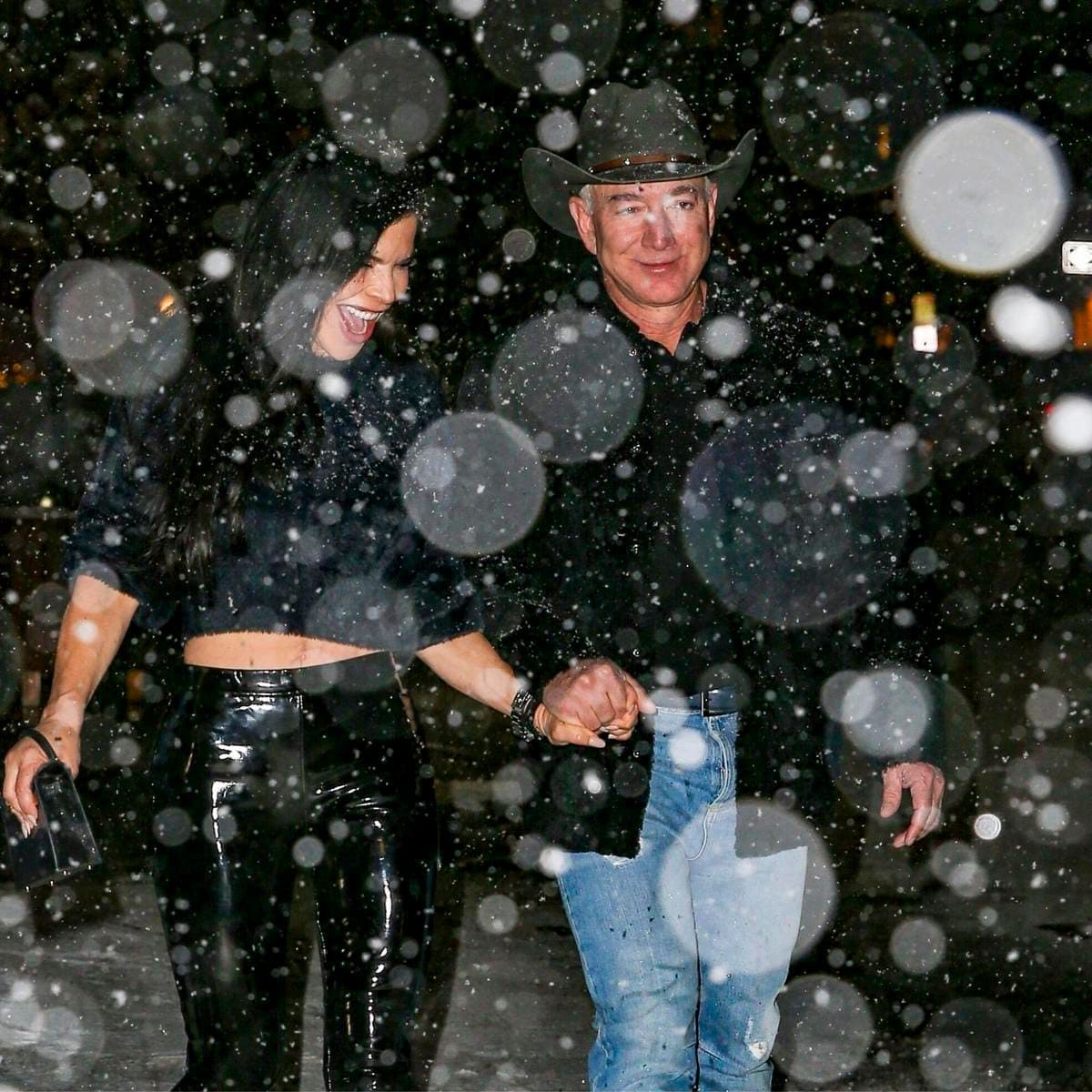 Lauren Sanchez and Jeff Bezos