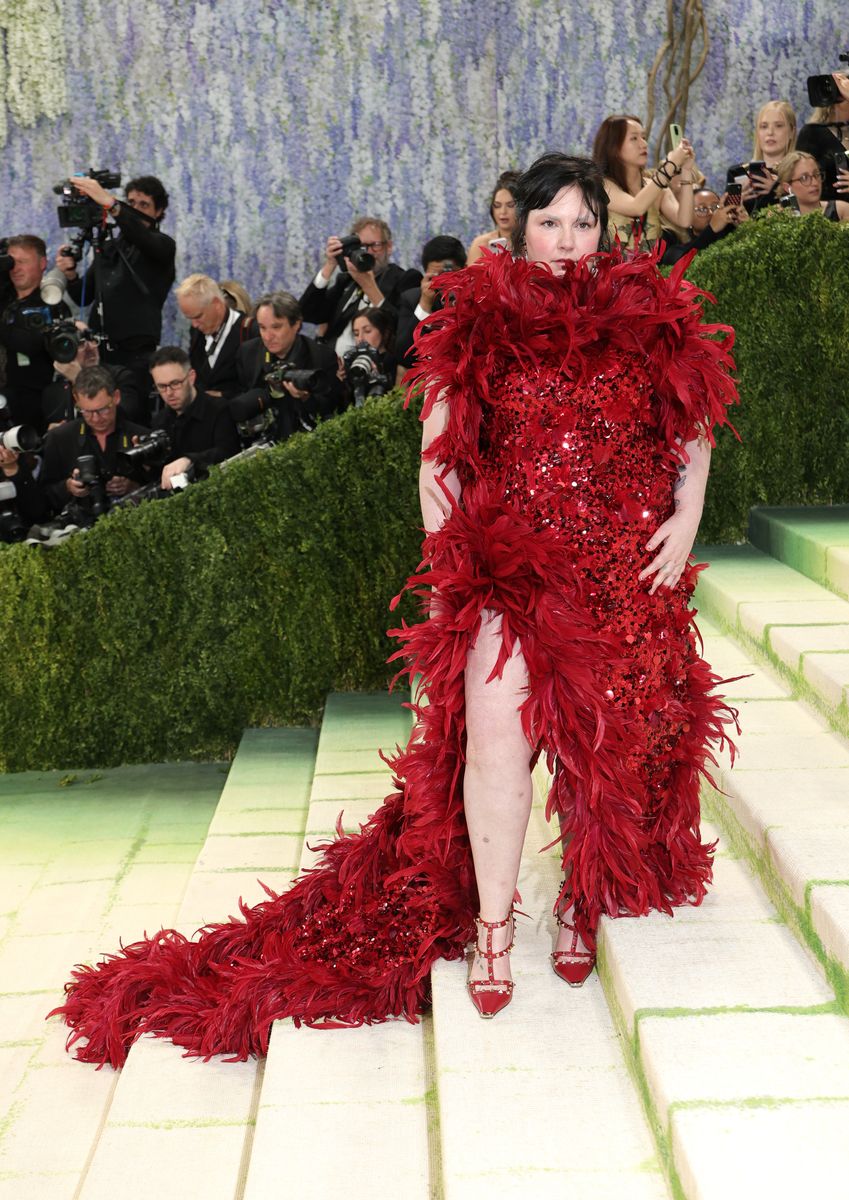 NEW YORK, NEW YORK - MAY 04: Lena Dunham attends the 2026 Met Gala Celebrating "Costume Art" at the Metropolitan Museum of Art on May 04, 2026 in New York City. (Photo by Michael Loccisano/GA/The Hollywood Reporter via Getty Images) 
