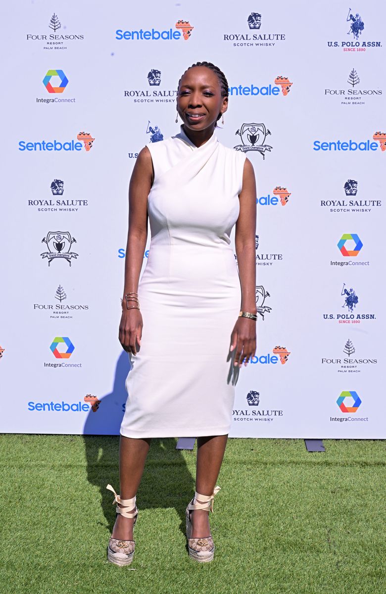 Dr. Sophie Chandauka, Chair of Sentebale attends the Royal Salute Polo Challenge benefitting Sentebale at Grand Champions Polo Club 