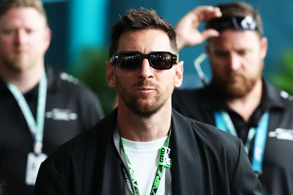 Messi was one of the most famous figures at the Miami Grand Prix