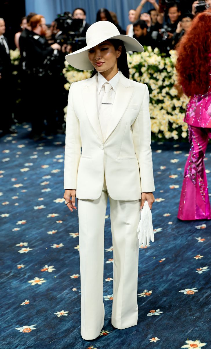 NEW YORK, NEW YORK - MAY 05: Anna Sawai attends the 2025 Met Gala Celebrating "Superfine: Tailoring Black Style" at Metropolitan Museum of Art on May 05, 2025 in New York City.  (Photo by Theo Wargo/FilmMagic)