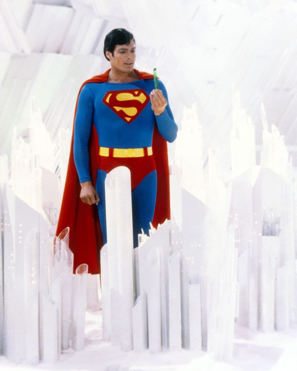 Superman, played by Christopher Reeve (1952 - 2004)