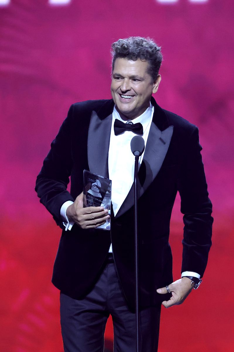 Carlos Vives accepts the "Person of the Year" award during the 25th Latin GRAMMY Awards 