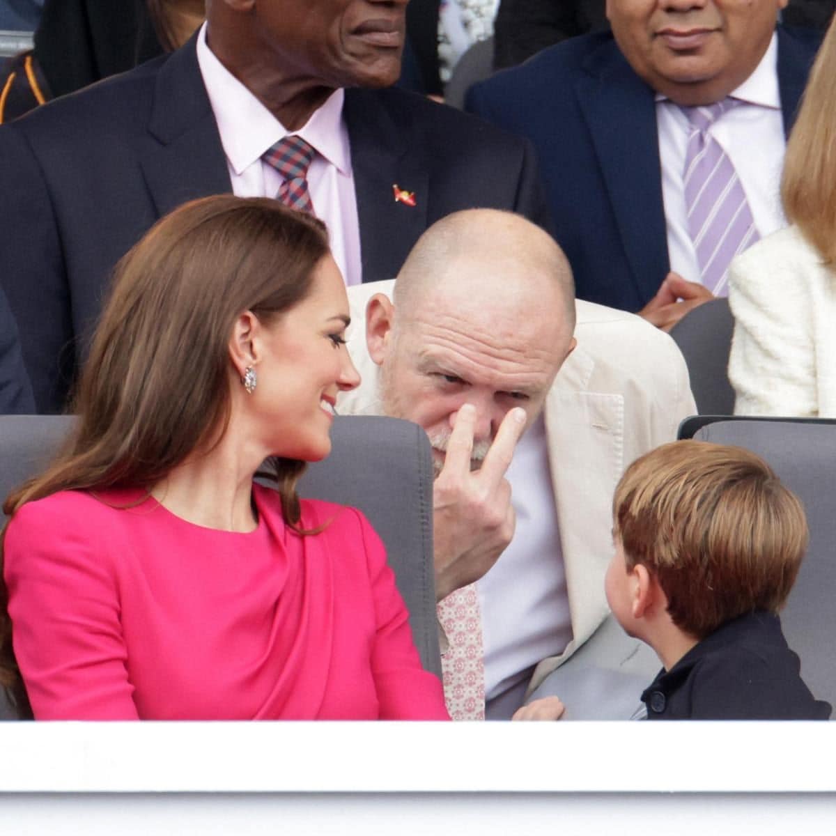 Mike said Prince Louis was just wanting to have fun