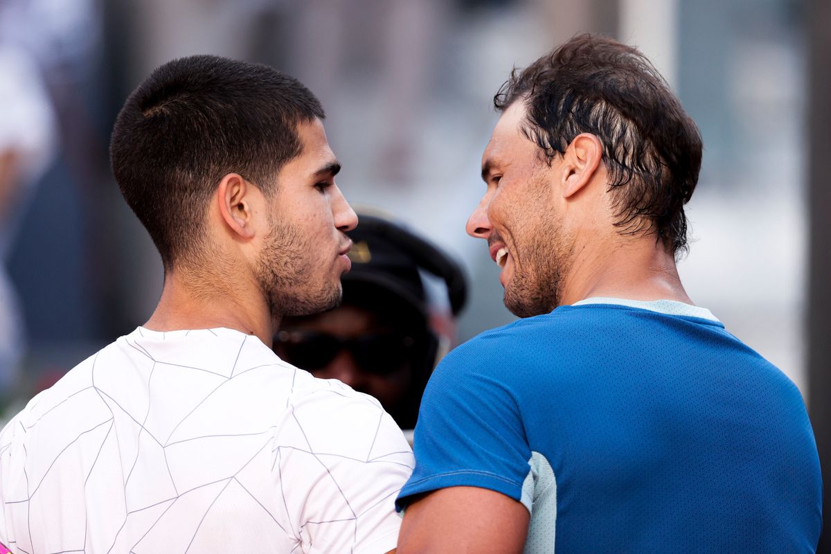 Carlos Alcaraz and Rafael Nadal