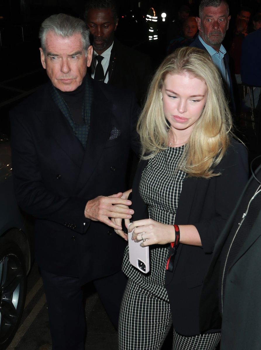 Pierce Brosnan and his granddaughter Isabella Smith

