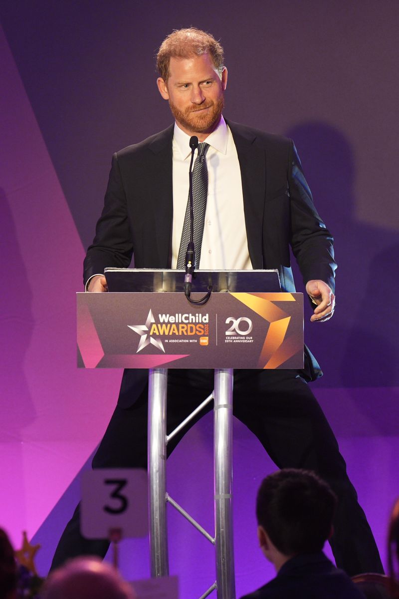 Prince Harry shared a relatable parenting moment involving Prince Archie and Princess Lilibet during his appearance at the WellChild Awards in London.