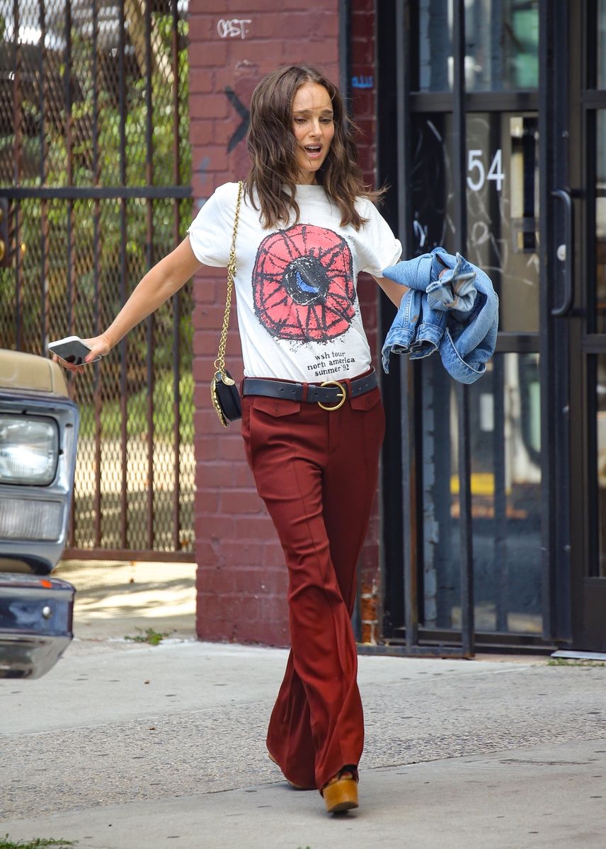 Natalie Portman was seen filming scenes for her upcoming project 'Good Sex' in New York City