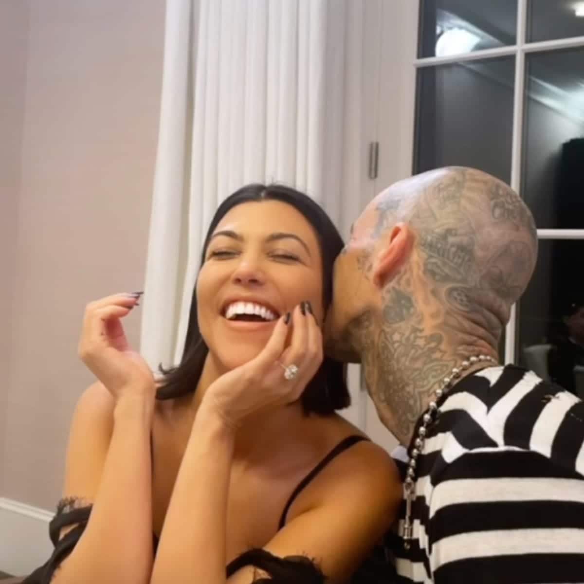 Kourtney Kardashian and Travis Barker