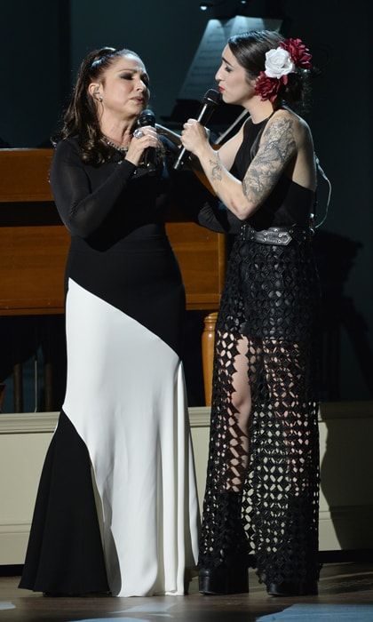 Emily Estefan and Gloria Estefan duet