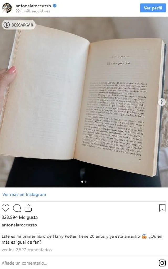 Antonela Roccuzzo is a huge Harry Potter fan