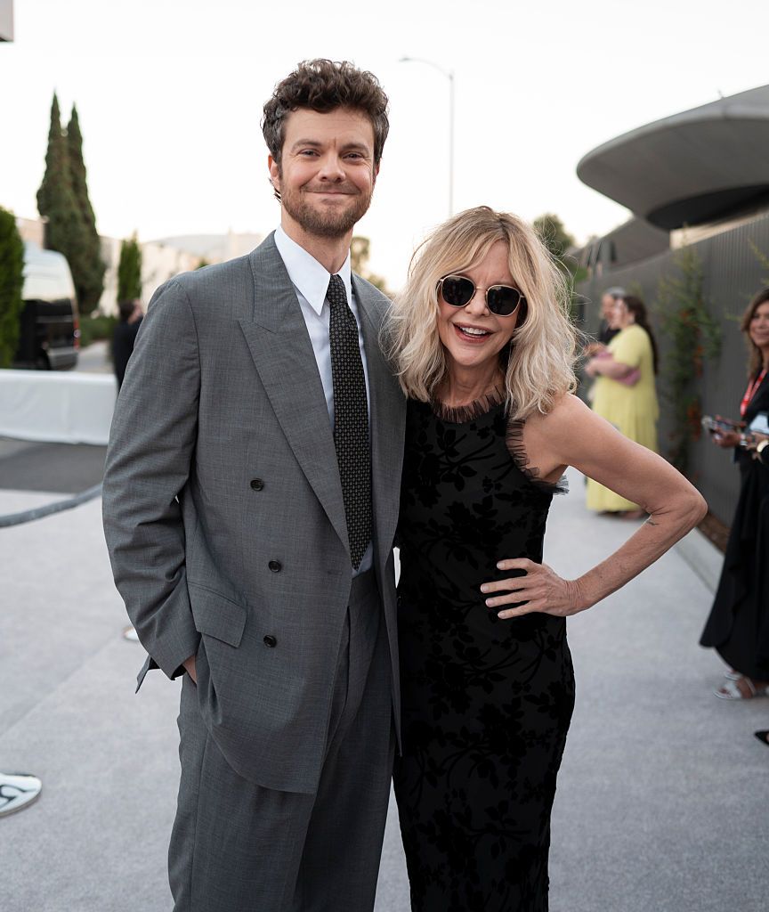 LOS ANGELES, CALIFORNIA - SEPTEMBER 19: Jack Quaid and Meg Ryan attend the Lucas Museum of Narrative Art Opening Night at Lucas Museum of Narrative Art on September 19, 2026 in Los Angeles, California. (Photo by John Shearer/Getty Images for Lucas Museum of Narrative Art) 