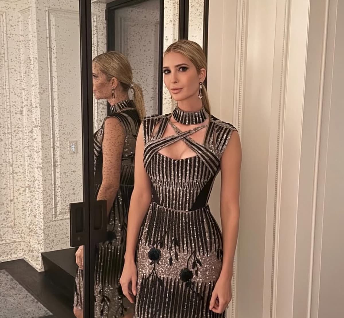 Ivanka Trump shows off her curves in tiny corset and heeled sandals in London outing 