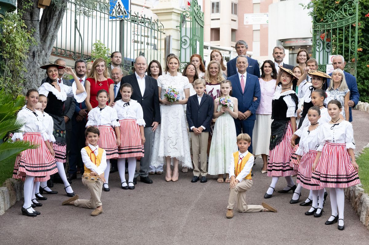 MONACO, MONACO - SEPTEMBER 6: (EDITOR'S NOTE: NO TABLOIDS WEB & PRINT, NO DAILY MAIL, NO DAILY MAIL GROUP, NO BILD, NO CHI, NO VOICI, NO CLOSER)  Prince Albert II of Monaco, Princess Charlene of Monaco, Prince Jacques of Monaco, Princess Gabriella of Monaco and Monaco mayor Georges Marsan attend The "U CavagnÃ«tu" - Traditional Monegasque Picnic on September 6, 2025 in Monaco, Monaco. (Photo by David Niviere/Pool/Getty Images)