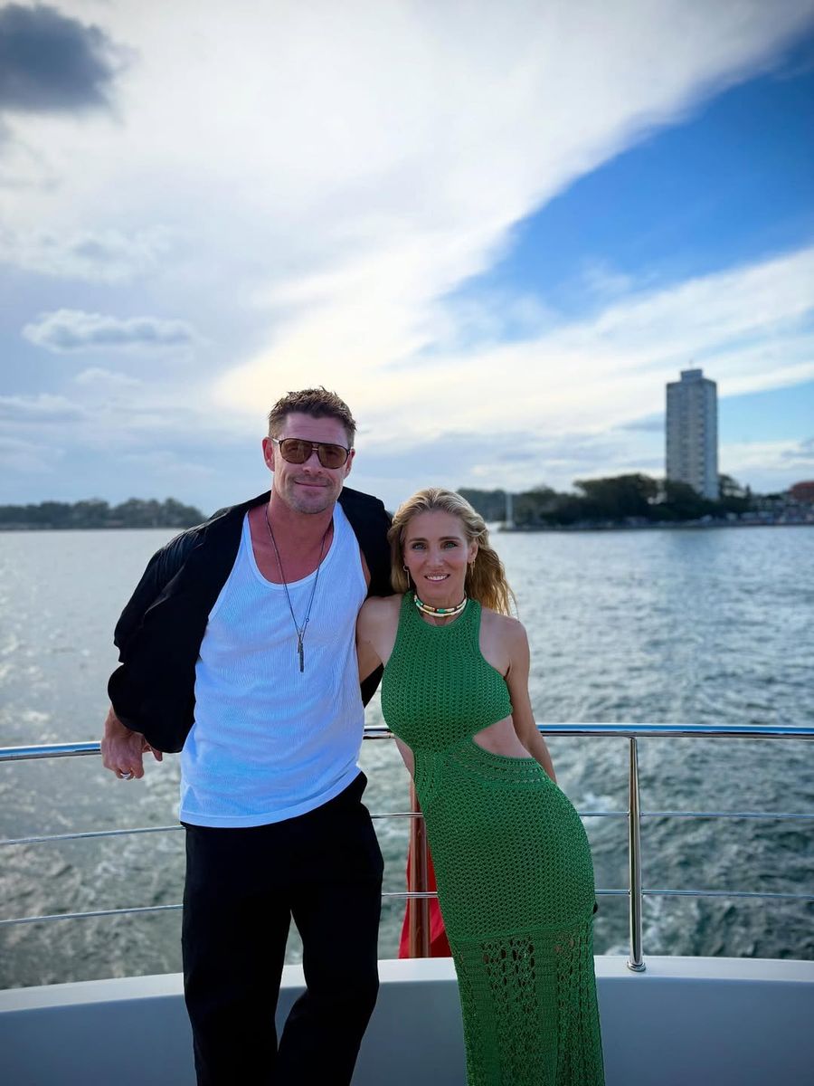 Elsa Pataky and Chris Hemsworth rang in the New Year in Australia