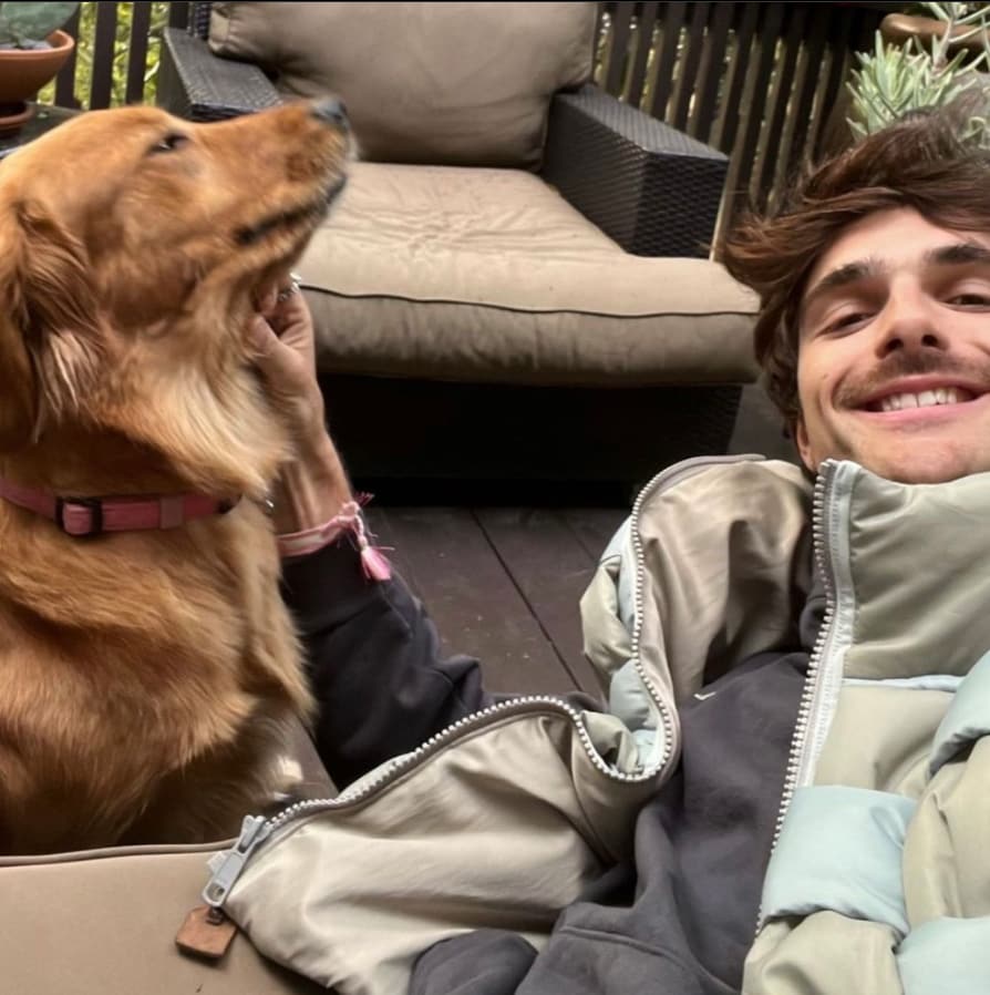 Elordi said his four-legged best friend is not just a companion but a guiding force.