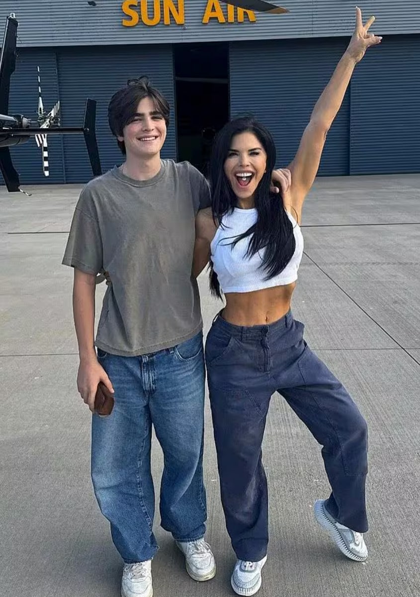 Lauren Sanchez and her 19-year-old son Evan
