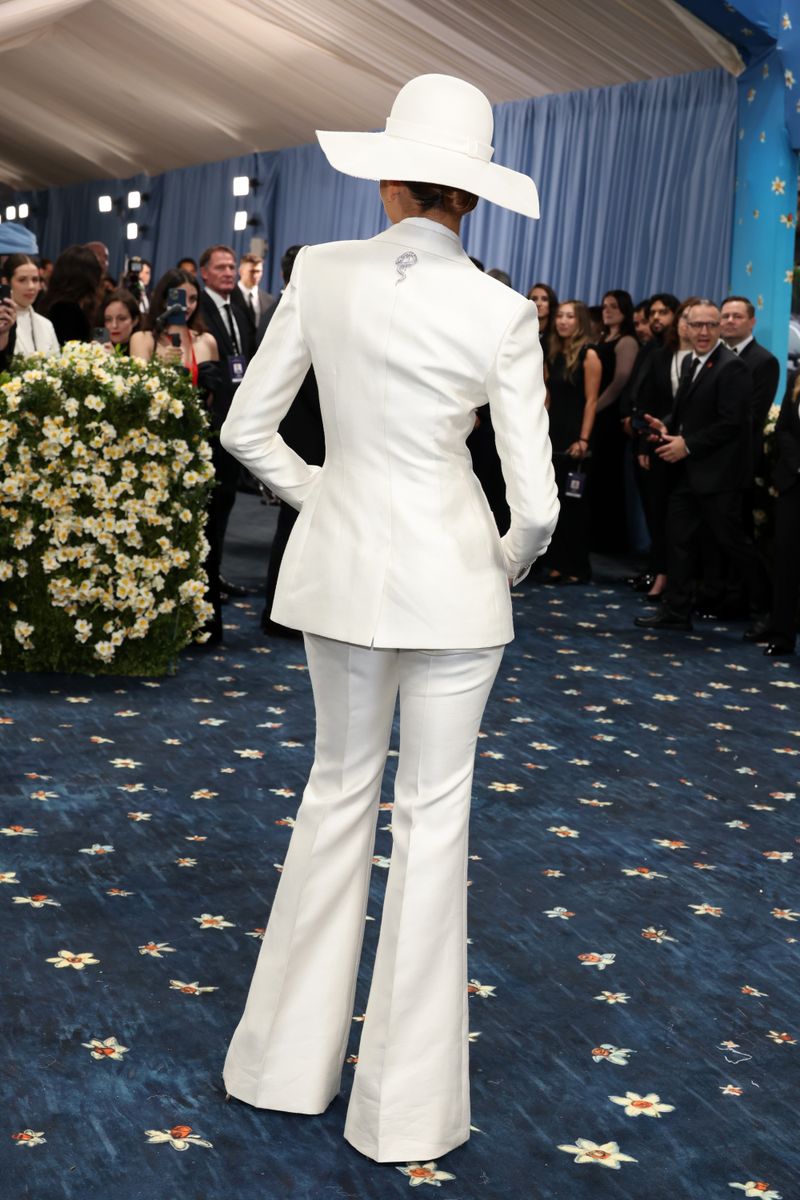 NEW YORK, NEW YORK - MAY 05: Zendaya attends the 2025 Met Gala Celebrating "Superfine: Tailoring Black Style" at Metropolitan Museum of Art on May 05, 2025 in New York City.  (Photo by John Shearer/WireImage)