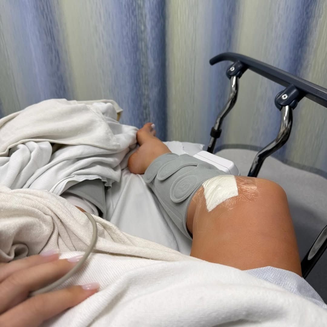 It's her second knee surgery