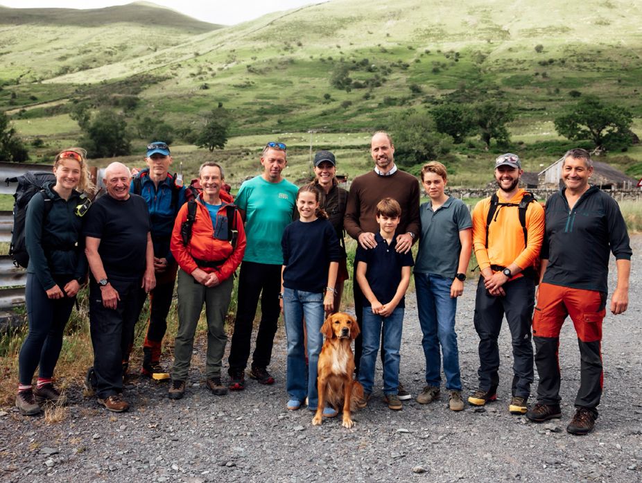 Kate Middleton and Prince William shared a previously unseen family photo to mark Mountain Rescue Awareness Day.
