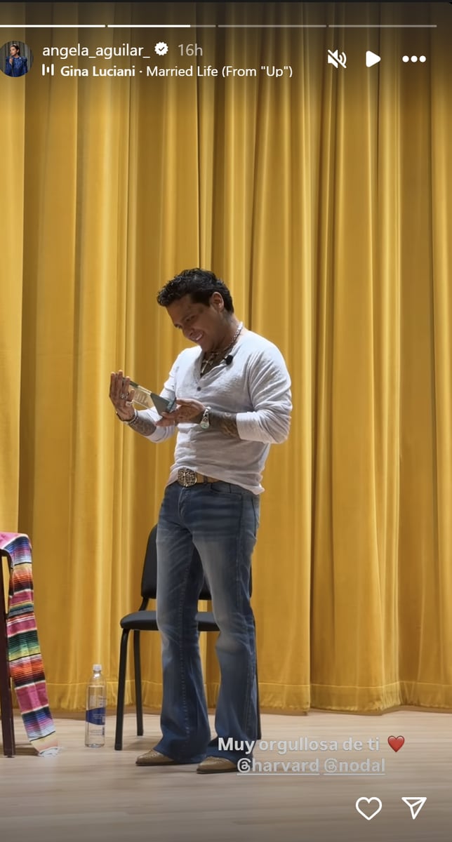 Aguilar shared a recording of the moment