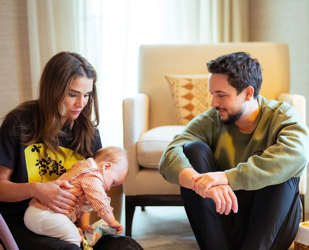 Prince Hussein of Jordan's sweet birthday message to his daughter Iman, who turns one today