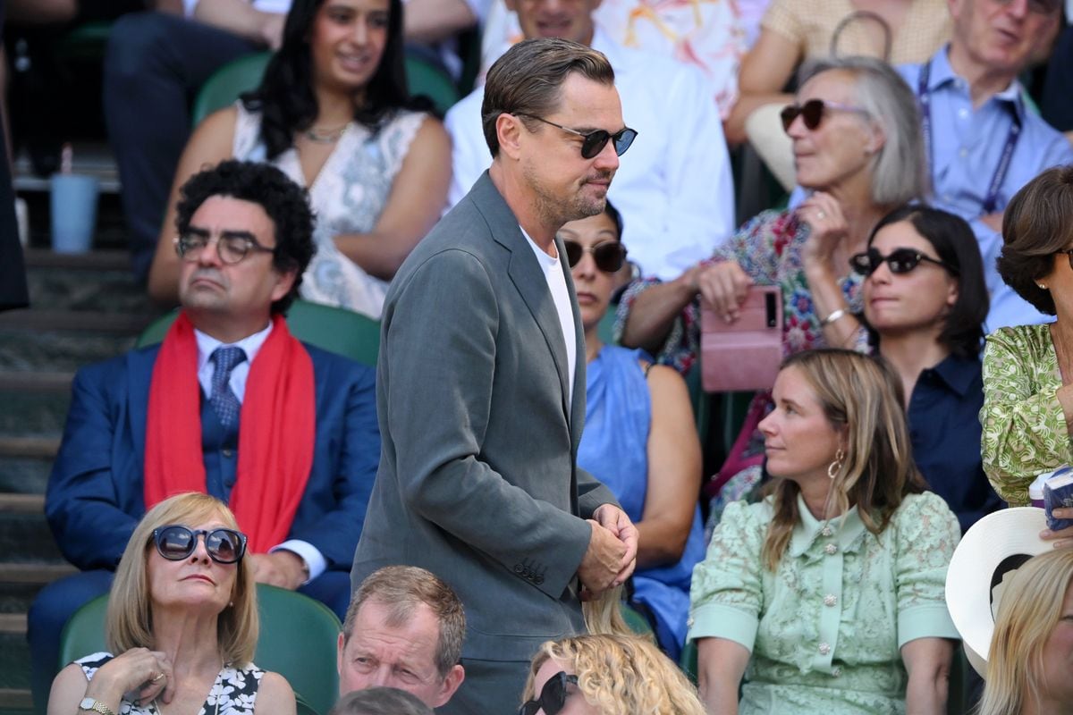 DiCaprio was one of the biggest celebrities at the Wimbledon match