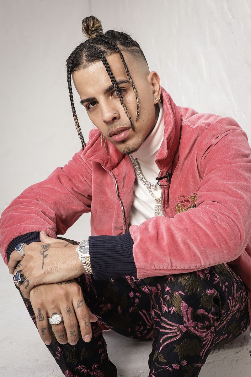 MIAMI, FLORIDA - NOVEMBER 06: Rauw Alejandro poses for a portrait during his New Single Release "Fantasias" at Star Dust Studio on November 06, 2019 in Miami, Florida. (Photo by John Parra/Getty Images)