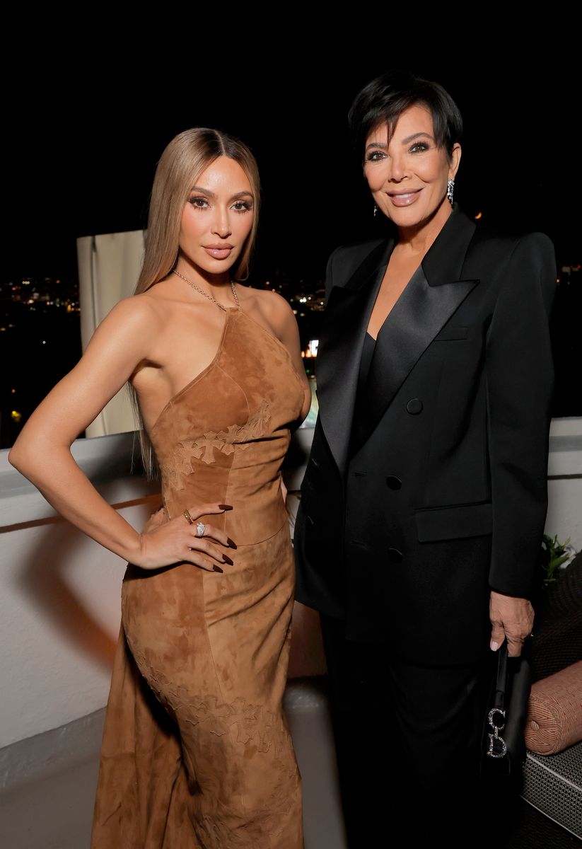 Kim Kardashian and Kris Jenner on November 16, 2023 