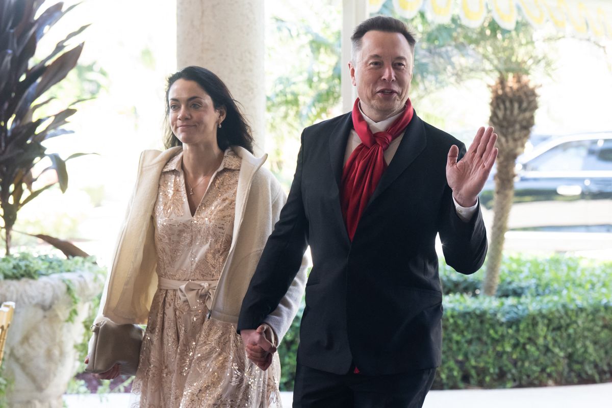 Elon Musk, CEO of Tesla and SpaceX, and Shivon Zilis, a venture capitalist