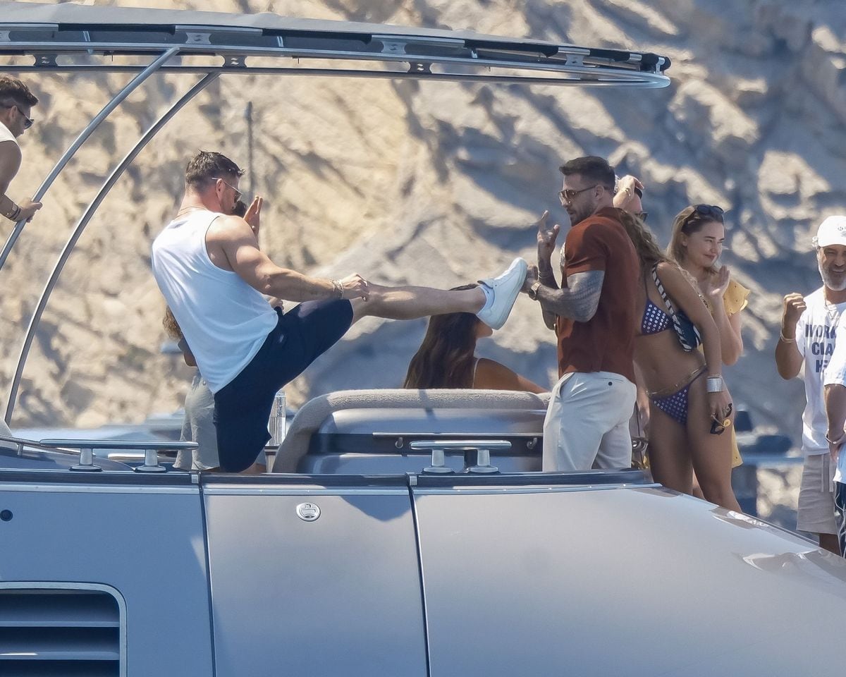 Chris Hemsworth Celebrates Birthday in Ibiza with Rita Ora and Matt Damon but Without Elsa Pataky