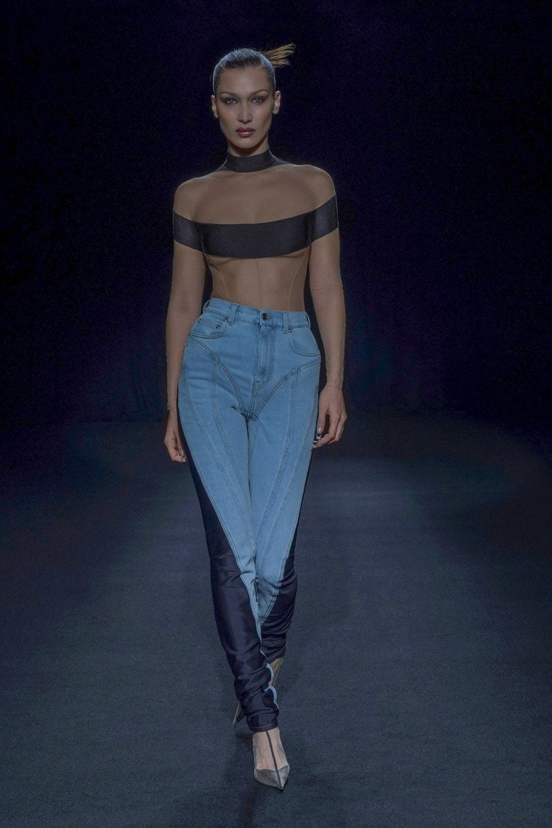 Bella Hadid rocked the pants on the runway