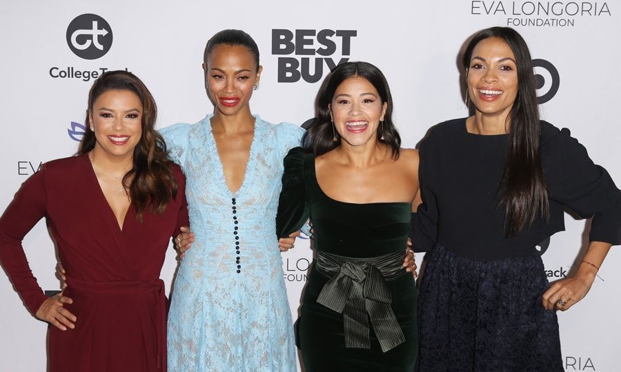 Eva Longoria, Zoe Saldana, Gina Rodriguez, Rosario Dawson