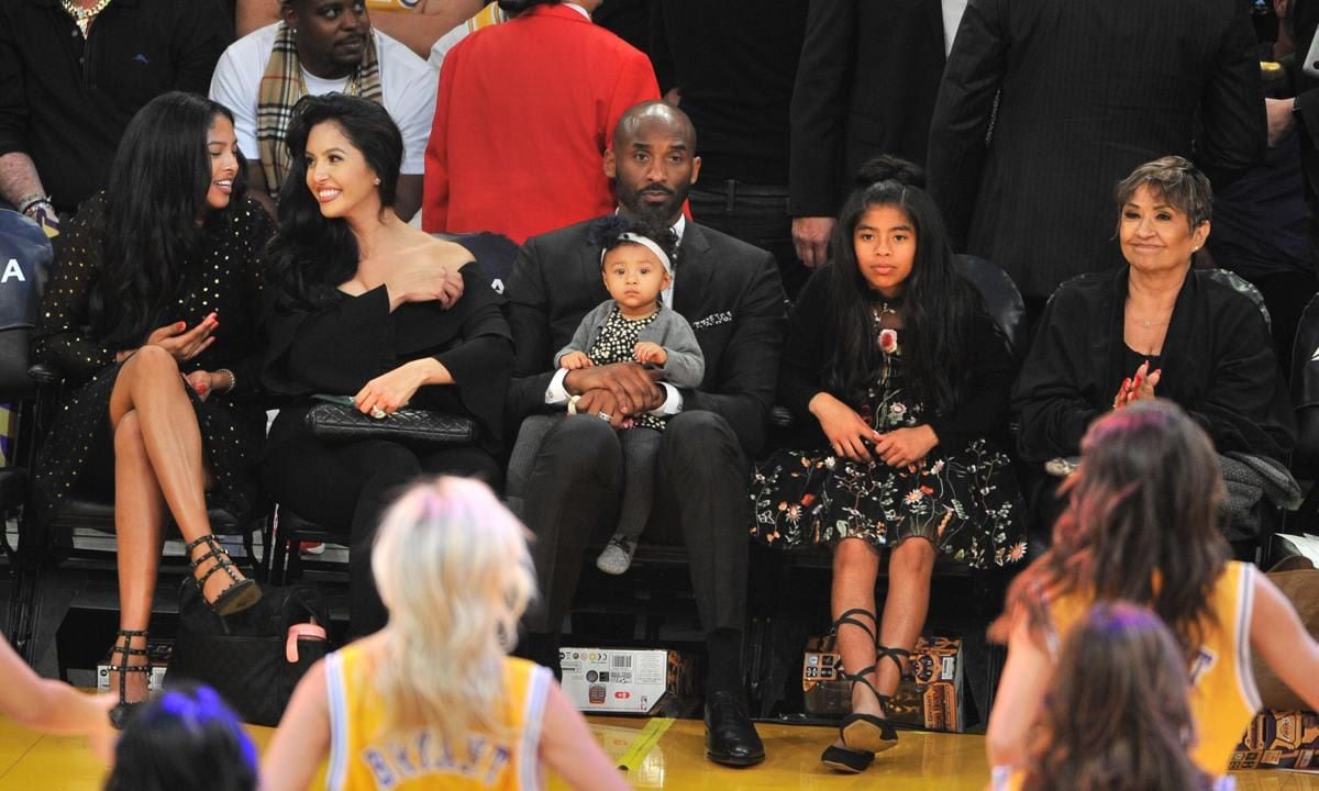 Celebrities At The Los Angeles Lakers Game
