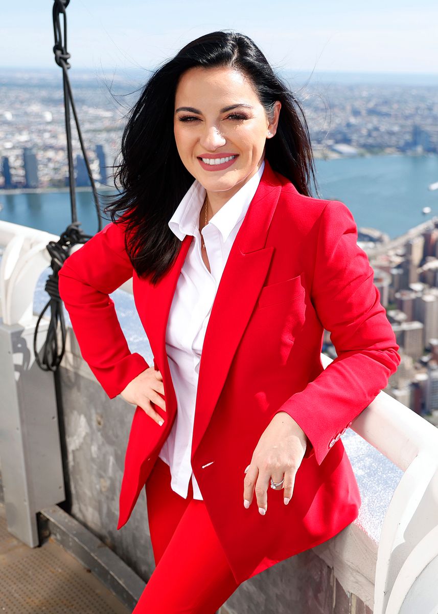 Maite Perroni visits the Empire State Building on September 15, 2022 in New York City. (Photo by John Lamparski/Getty Images for Empire State Realty Trust)