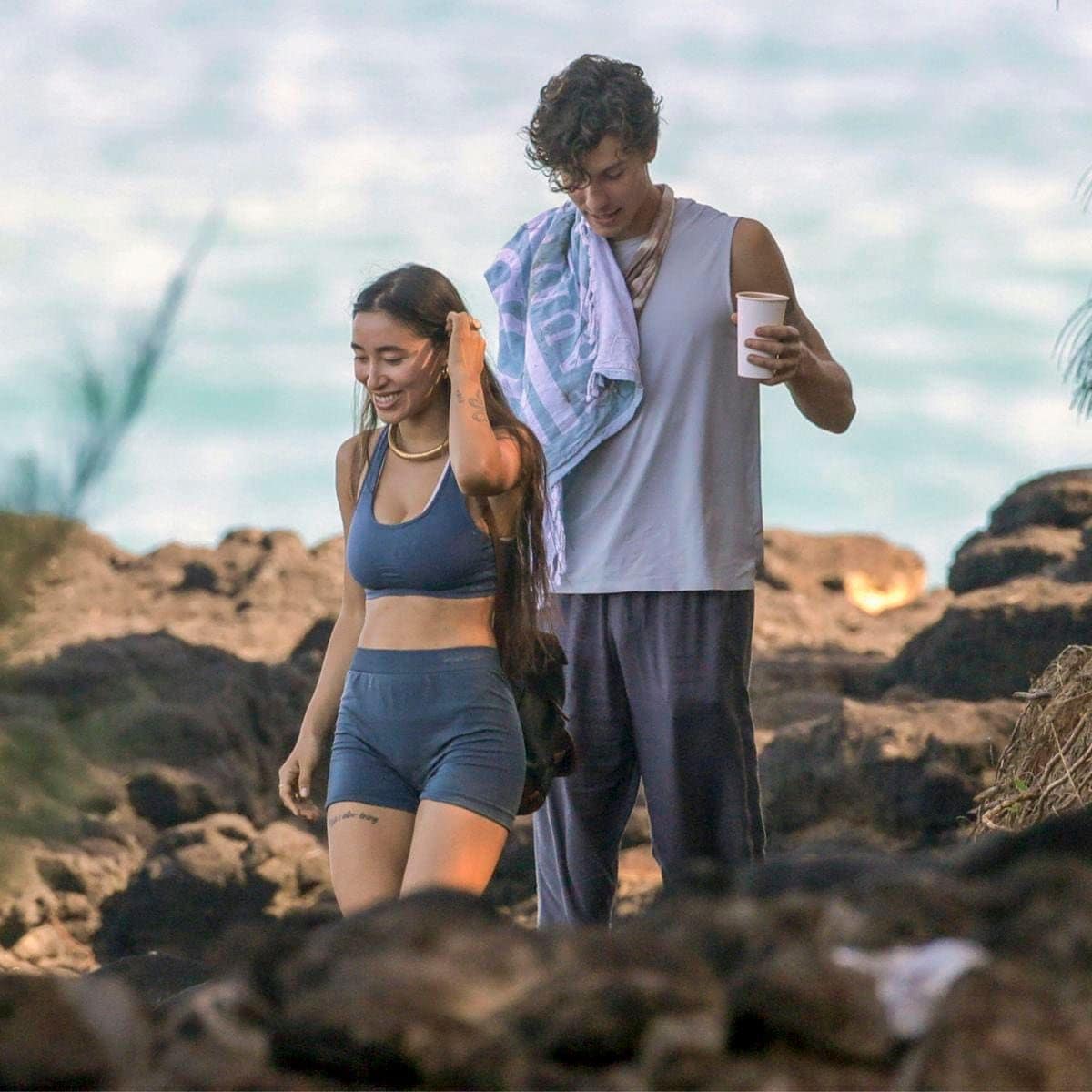 Shawn Mendes has powder blown up his nose by mystery woman in Hawaii