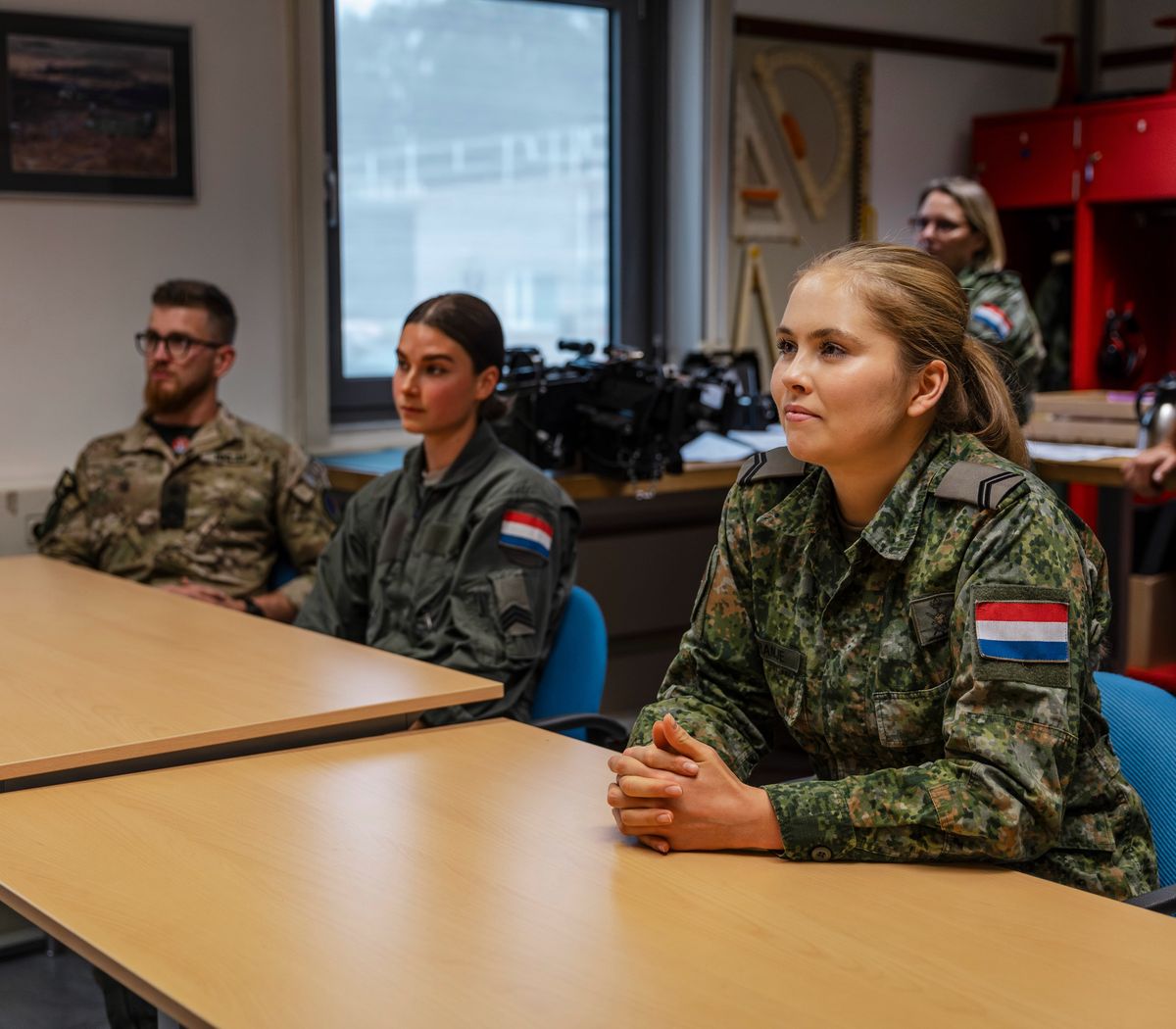 The Princess of Orange is completing her military training